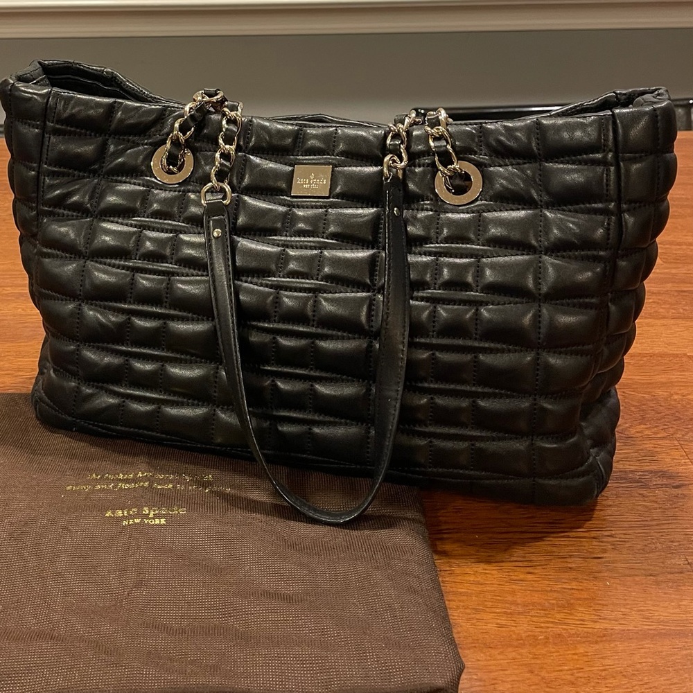 Quilted Black Leather Kate Spade Bag
